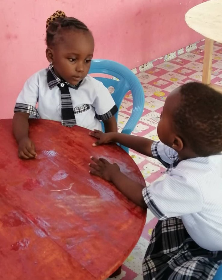 Children in the reading corner
